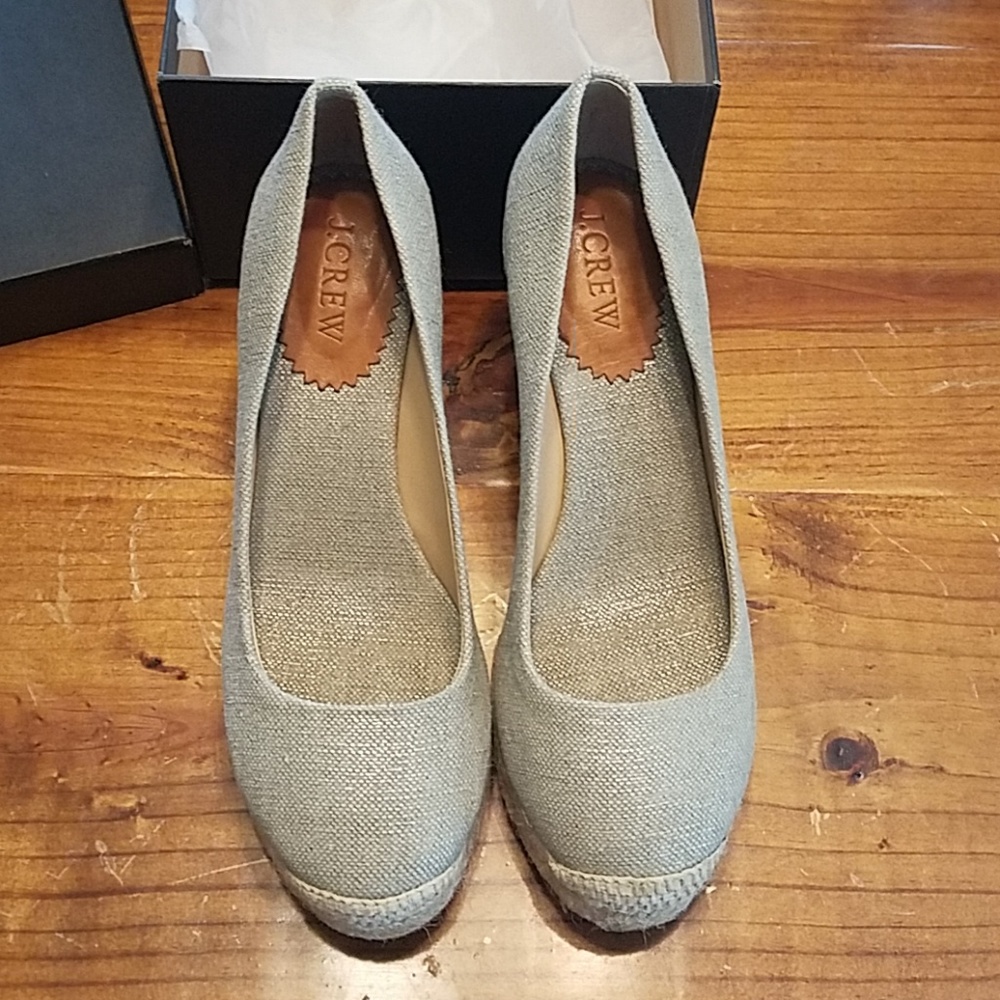 JCrew espadrille wedges
